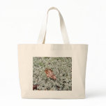 Brown Leaf On Sphagnum Moss Canvas Bags