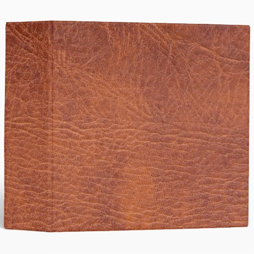 Brown leather binder | Zazzle