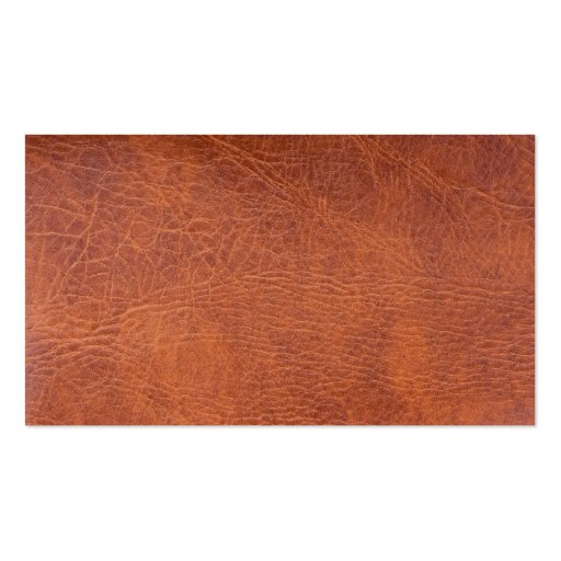 Brown leather business card