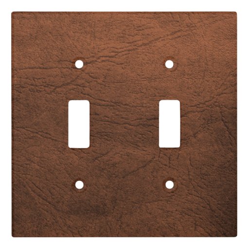 Brown Leather Look Light Switch Cover Zazzle