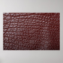 Brown leather print