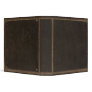 Brown Leather Print Binder