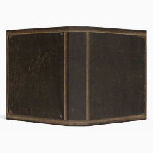 Brown Leather Print Binder