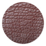 Brown leather stickers