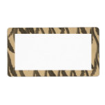 brown leaves branches personalized shipping labels