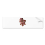 Brown Leaves Bumper Sticker