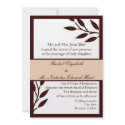Brown Leaves: Invitation invitation