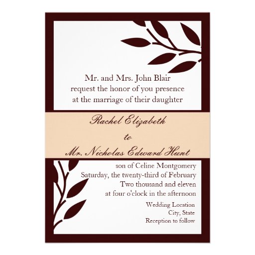 Brown Leaves: Invitation