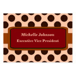Brown Maroon Colorful Circles business cards