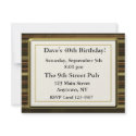 Brown Masculine Party Invitation by StarStock Brown Masculine Party Invitation
