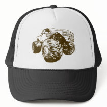 Brown Monster Truck Mesh Hat