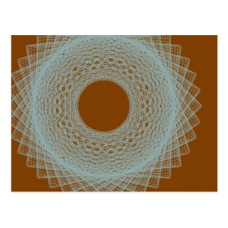 brown moon radiating white light abstract art postcards