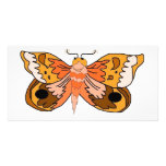 Brown Moth Customized Photo Card