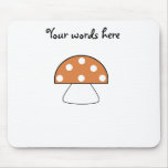 Brown mushrooms mousepad