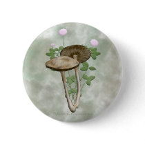 Brown Mushrooms with pink clover Buttons by Rockangel1 Brown Mushrooms with pink clover Buttons