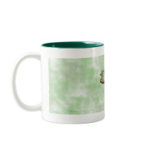Brown Mushrooms with pink clover Drinkware mugs