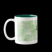 Brown Mushrooms with pink clover Drinkware mugs