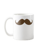 Brown mustache mug