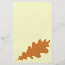 Brown Oak Leaf Design. Flyer Design