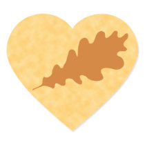 Brown Oak Leaf Design. Stickers