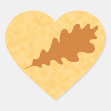 Brown Oak Leaf Design. Stickers