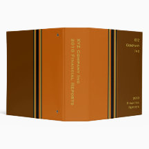 brown orange business 3 ring binders
