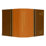 brown orange business binders