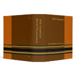 brown orange  business binders