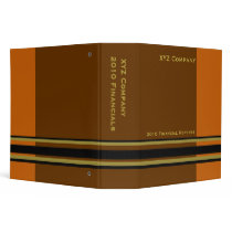 brown orange  business binders