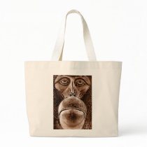 Brown Orangutan Face Close up (wc) Bags