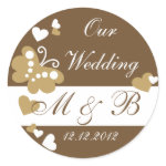 Brown Our Wedding 

Monogram Sticker