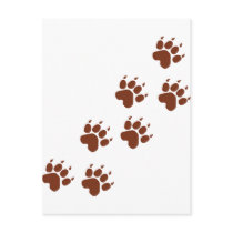 brown pad traces icon postcards
