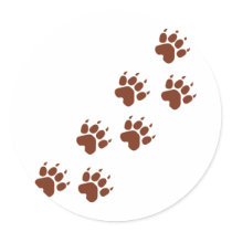 brown pad traces icon stickers