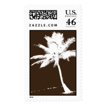 Brown Palm Tree Stamp