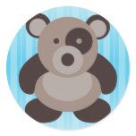 Brown Panda Bear stickers