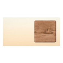 Brown Pattern Image. Customized Photo Card