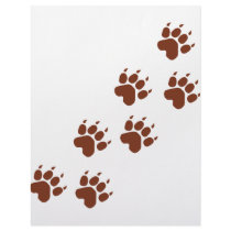 brown paws icon letterhead