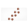 brown paws icon picture card