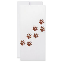 brown paws icon rack cards