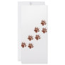 brown paws icon rack card design