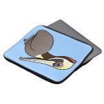 Birdorable Brown Pelican Neoprene Laptop Sleeve