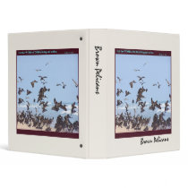 Brown Pelicans Scripture Avery Binder by farmer77 Brown Pelicans Scripture Avery Binder