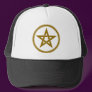 Brown Pentacle Pentagram Trucker Hats