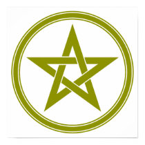 Brown Pentacle Pentagram posters by triplegoddess Brown Pentacle Pentagram posters