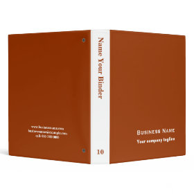 Brown - Personalized Office Binders binder