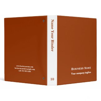 Brown - Personalized Office Binders binder