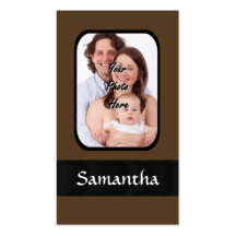 Brown photo template business card templates