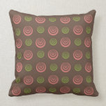 Brown, Pink and Green Pillow pillows