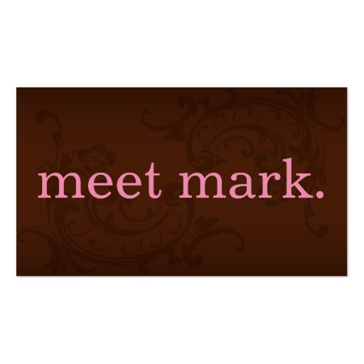 Brown & Pink Business Card