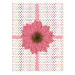 Brown & Pink Polka Dots Postcard